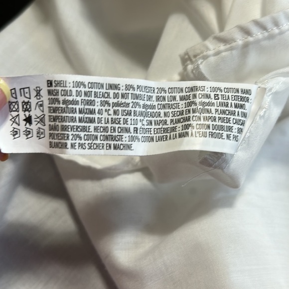 TUCKERNUCK English Factory Eyelet Dress White Side Zip Sz XS - Picture 11 of 11